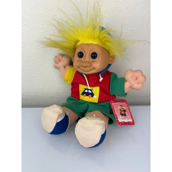 Troll Kidz "Buster" by Russ Stuffed w/ Tags Hoodie Vintage Toy Collectible Doll - Picture 3 of 16